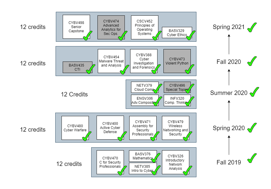 BAS in Cyber Operations Engineering at UofA and NSA