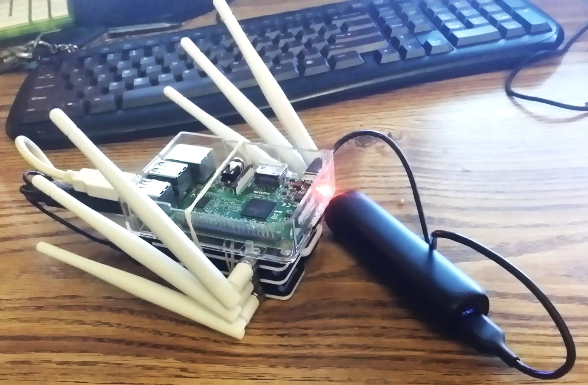 Capturing all 2.4GHz Channels Simultaneously with a Raspberry Pi and too many wifi cards